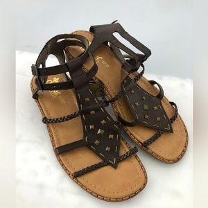 Women’s Rieker Sandals size 41 / US 10 ,leather Anti-stress, Brown